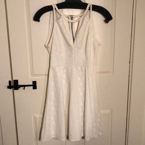 Free People White Fit and Flare Dress